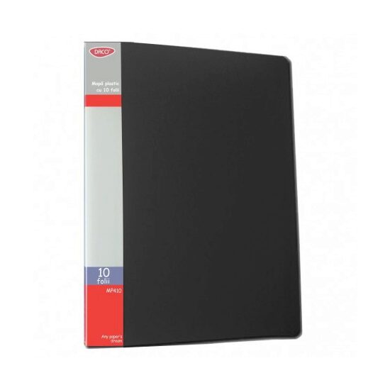 Mapa Plastic 10 Folii  MP410N neagra