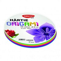 Hartie Origami Rotunda  20  cm  100/set   HR920