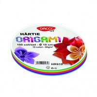 Hartie Origami Rotunda  10 cm  100/set   HR910