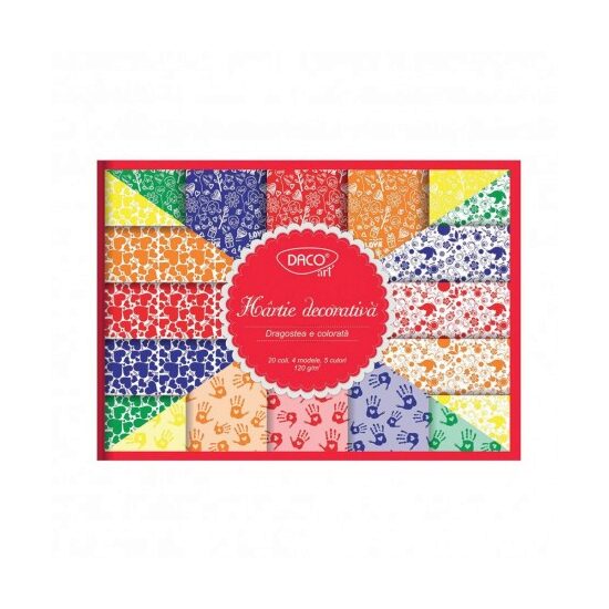 Hartie DecorativaA A4 20 coli Dragostea   HR924
