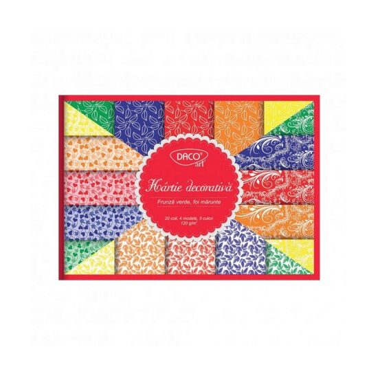 Hartie DecorativaA A4 20 coli Frunze   HR922