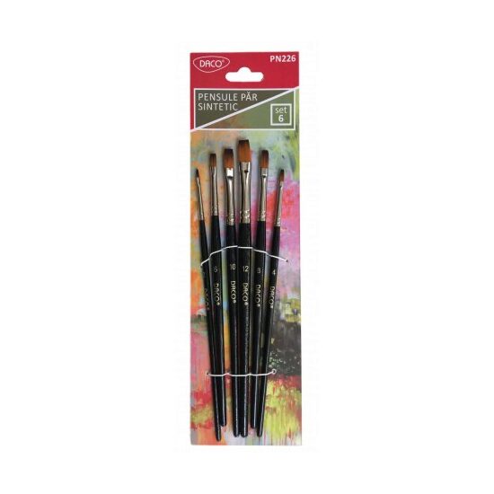 Set 6 pensule par sintetic drept PN226