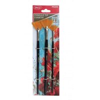 Set 3 Pensule tip evantai Daco PN243