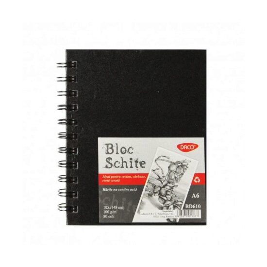 Bloc A6 Schite 100gr 80 File   BD610