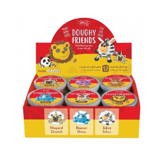 Plastelina Usoara 40G Doughy Friends PL600  